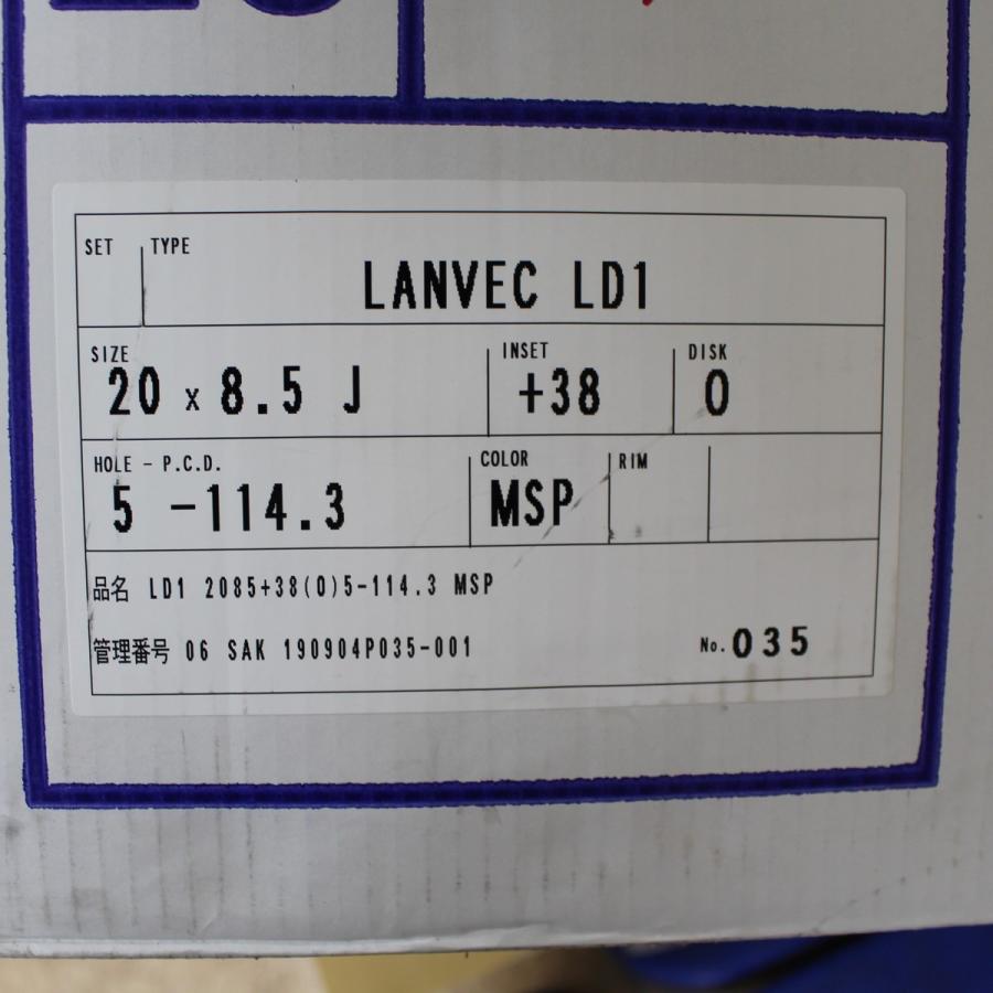 WORK 展示品 ランベック LD1 20インチ 8.5J+38 カットクリア 245/35R20