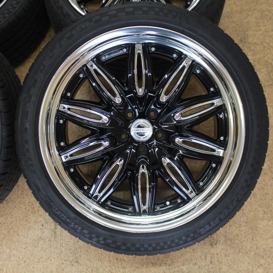WORK ラスターレ RT-1 21インチ 9J+32 バリ溝 255/40R21 ハリアー