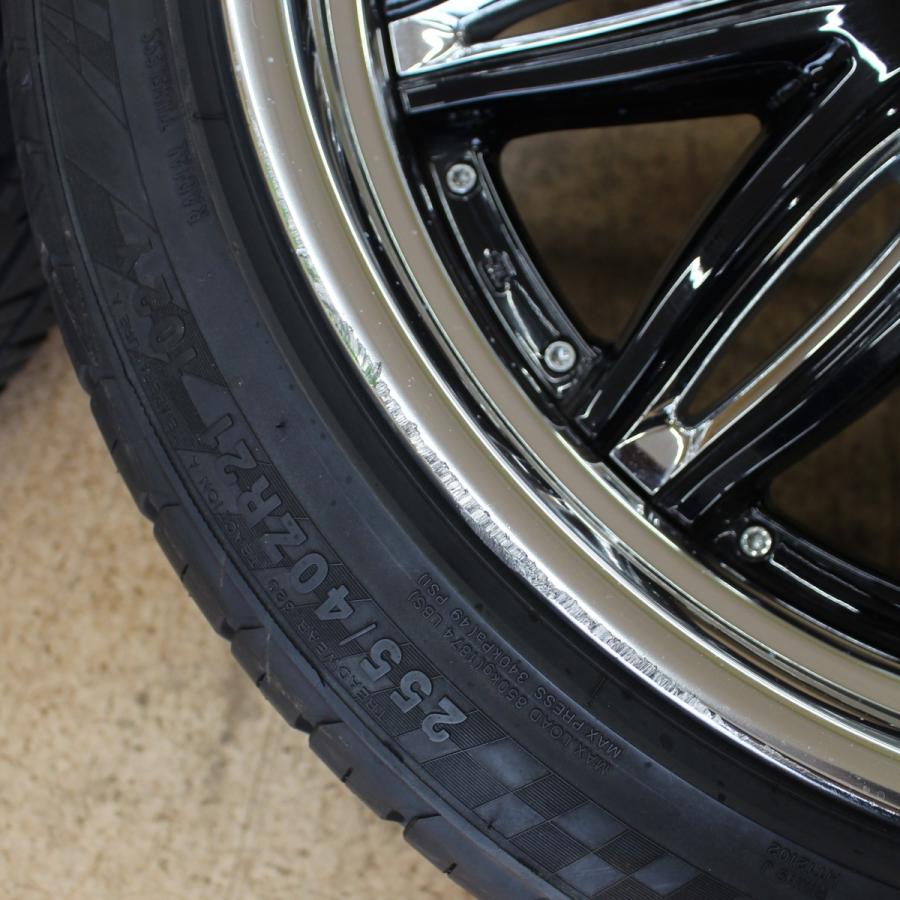 WORK ラスターレ RT-1 21インチ 9J+32 バリ溝 255/40R21 ハリアー