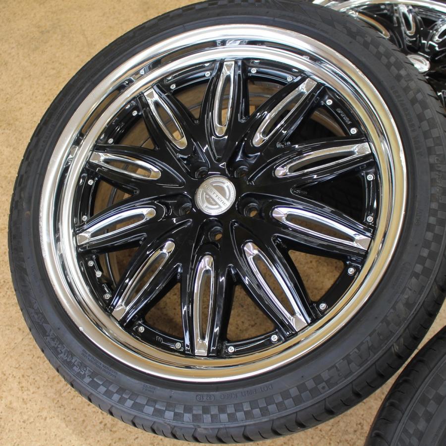 WORK ラスターレ RT-1 21インチ 9J+32 バリ溝 255/40R21 ハリアー