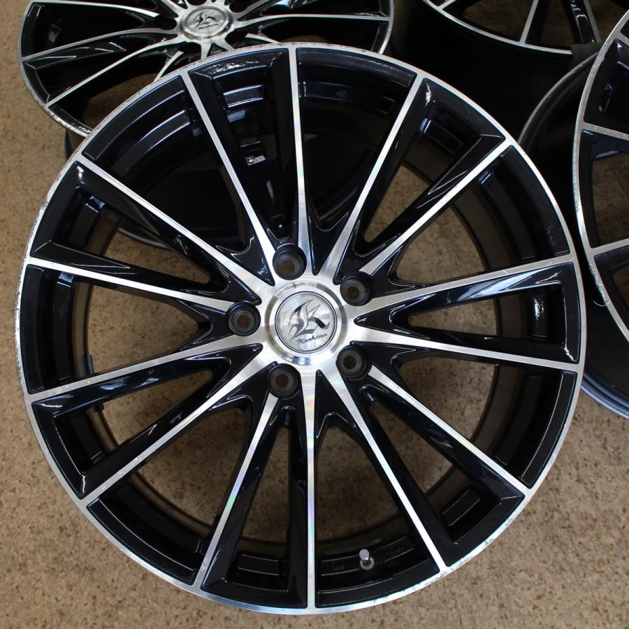 プリウス CT ウィッシュ アリオン等 19インチ ブラポリ 7.5J+48 PCD100 