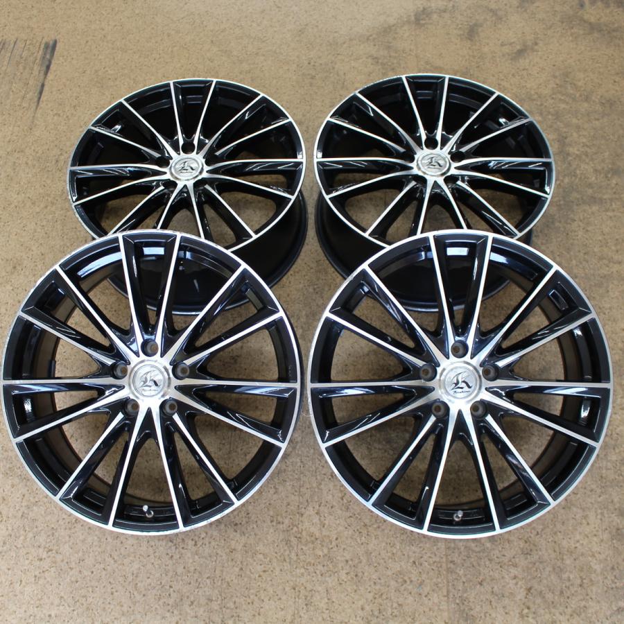 プリウス CT ウィッシュ アリオン等 19インチ ブラポリ 7.5J+48 PCD100 