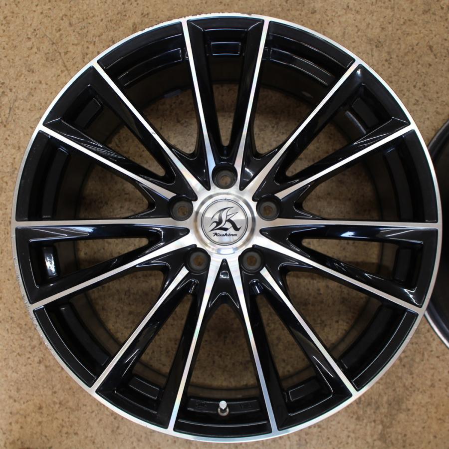 プリウス CT ウィッシュ アリオン等 19インチ ブラポリ 7.5J+48 PCD100 