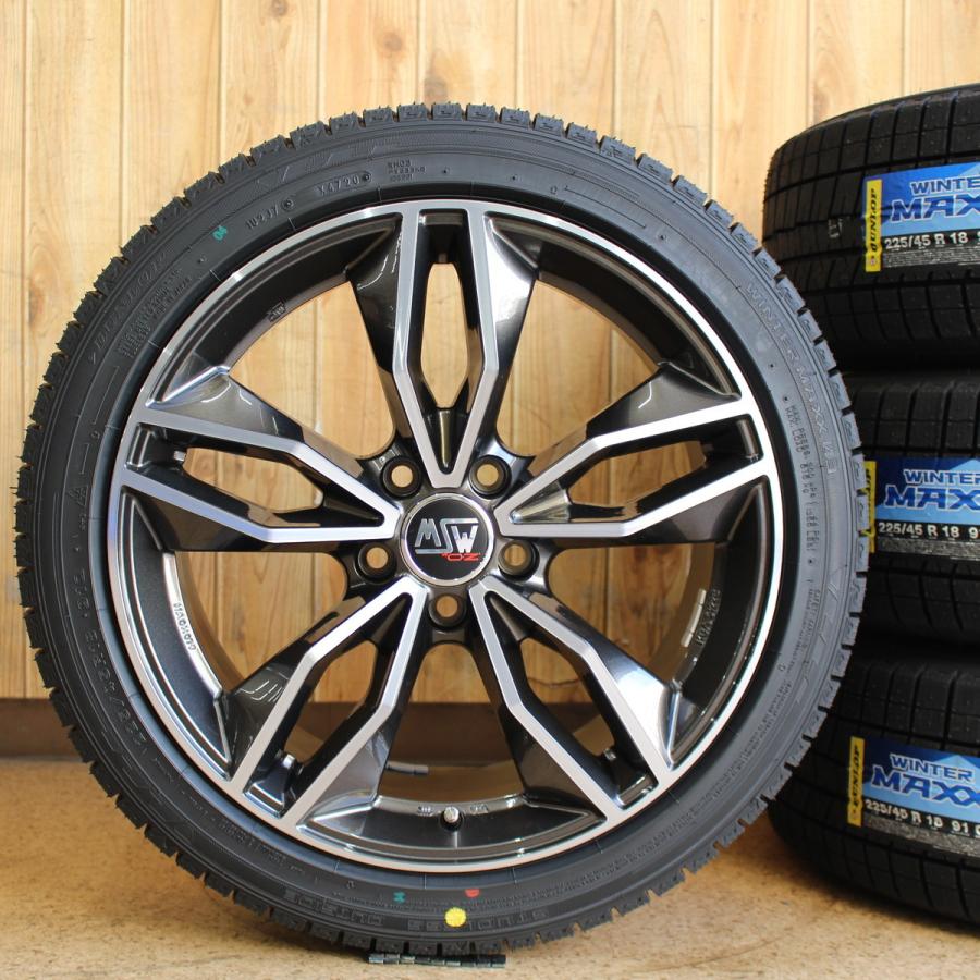 アウディ用18インチDunlop Winter Maxx ホイールセット20年製