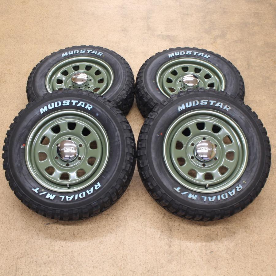 ハイエース　マッドスター　デイトナ デイトナ 16インチ レッド MUDSTAR 215/65R16 RADIAL M/T ホワイト
