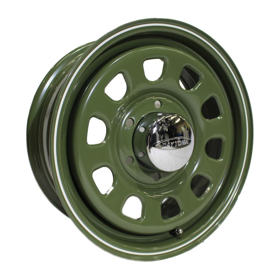 ◆手渡し限定◆デイトナ16インチホイール センターキャップ付き ハイエースなど デイトナ アーミー グリーン 16インチ センターキャップ付き 6.5J+38
