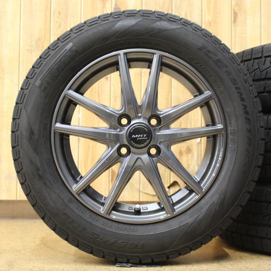 お歳暮 フリード ノート ヴィッツ フィット デミオ等 15インチ 溝有り ピレリ 185 65r15 スタッドレス タイヤ ホイール 4本set 宅送 Atempletonphoto Com