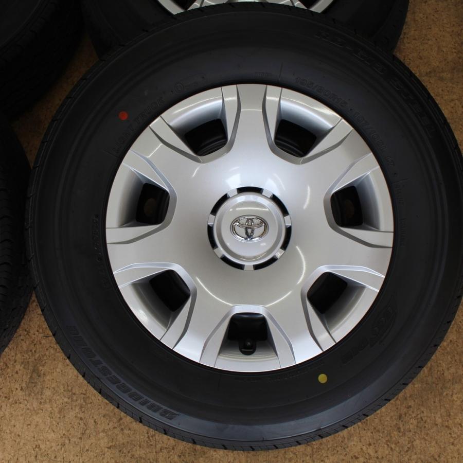 BS RD-613 STEEL 195/80R15 107/105L LT 15インチ 夏タイヤ 4本 2018年製 バリ溝 ハイエース キャラバン等 (VTH133) クレジットカード QR決済可能 エコピア 送料無料 200系 ハイエース 純正 新車外し ブリヂストン