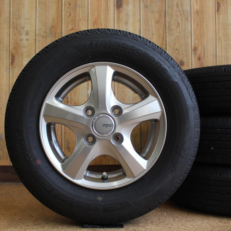 BRIDGESTONE 軽トラ 軽バンに 12インチ TOPY 145/80R12 80/78N(6PR相当 