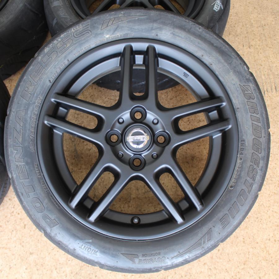 日産（NISSAN） ニッサン マーチ 純正 15インチ ブラック再塗装品 6J+