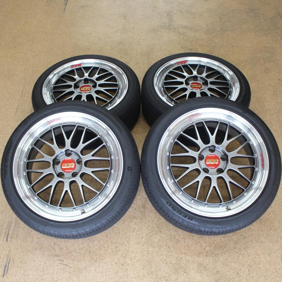 BBS LM チャンピオンエディション 鍛造 レクサスRC マークX クラウン等 19インチ バリ溝 レグノ付 235/40R19 タイヤ ホイール 4本SET｜oldgear-chiba｜02