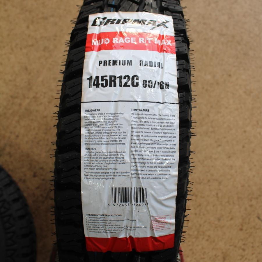 正規品 軽トラ 軽バンに フェニーチェRX1 ブラポリ 12in 車検対応 グリップマックス 145R12 ホワイトレター 新品付 キャリー アクティ バモス 【HO9862072937】(35420円)