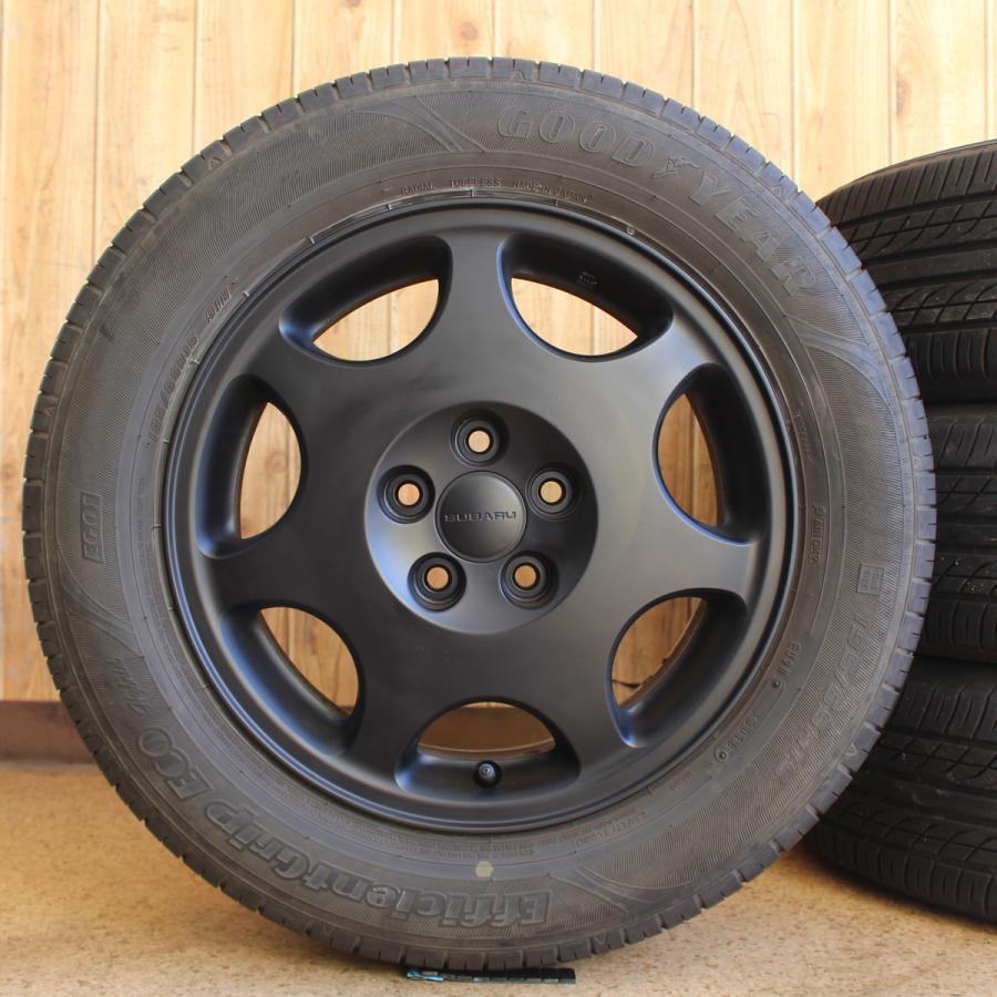 スバル純正ホイール　１５インチ SUBARU（スバル） 純正 15インチ ブラック再塗装品 溝あり 195/65R15