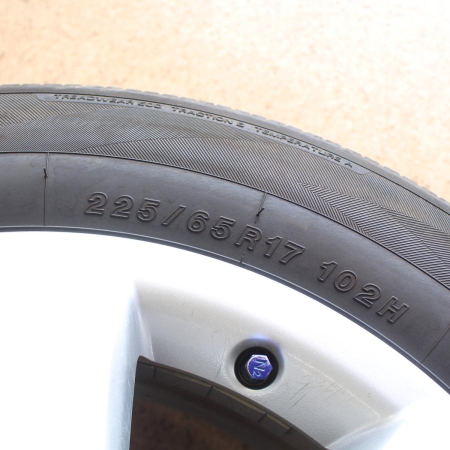 225/50/17　4本　ホイール　タイヤ　バリ溝　 ハリアー TOYOTA 60系 純正 17インチ 7J+39 ヨコハマ バリ溝 225/65R17