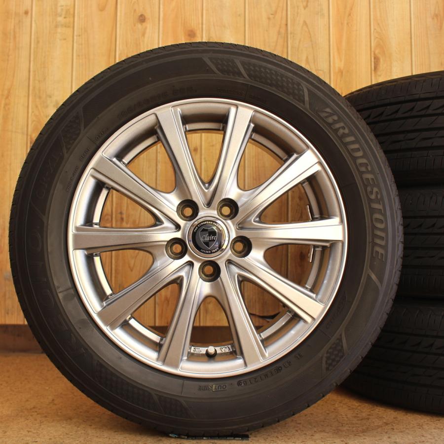 アルミホイール4本　ブリジストン　プリウス　15インチ　レグノ　195/65R15 PCD100　5穴　ウィッシュ　スバル レグノ（ブリヂストン） レガシィ インプレッサ プリウス ウィッシュ