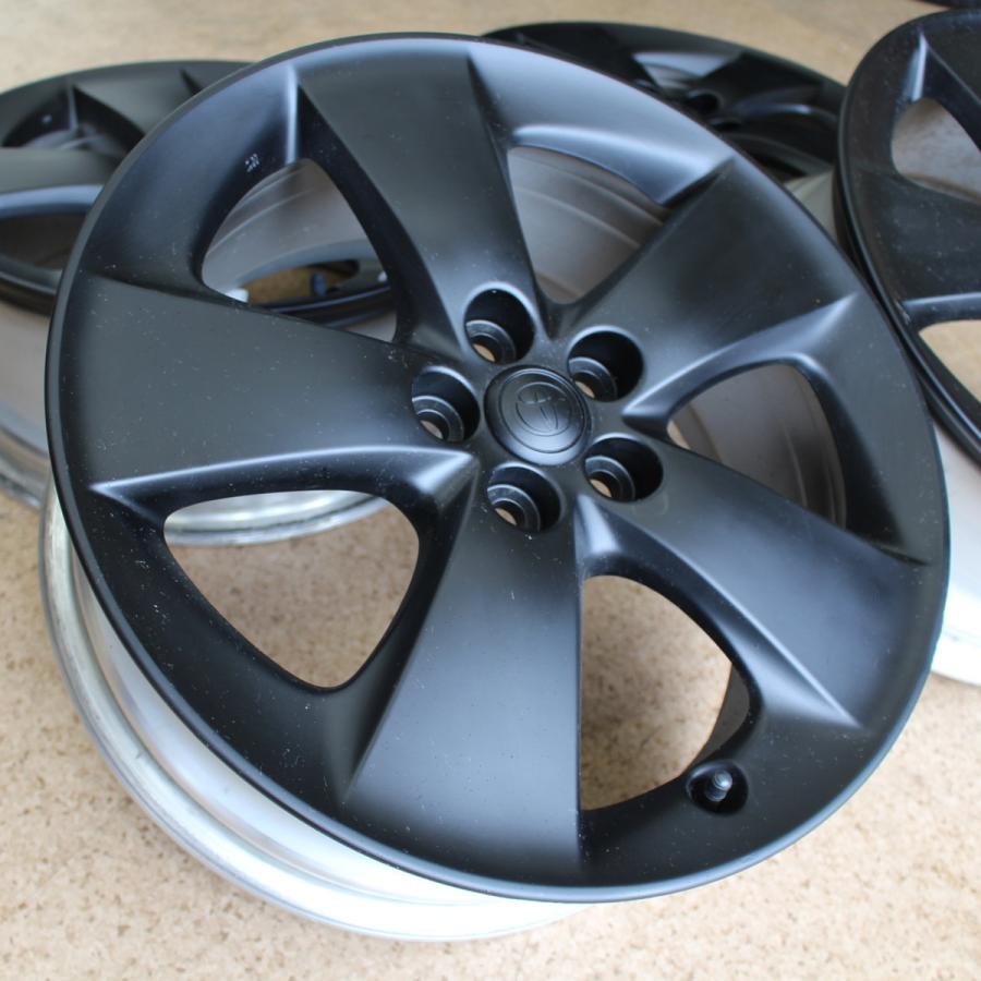 T636【送料無料】トヨタ　プリウス純正　17インチ プリウス TOYOTA トヨタ 純正 17インチ ブラックペイント 7J+50