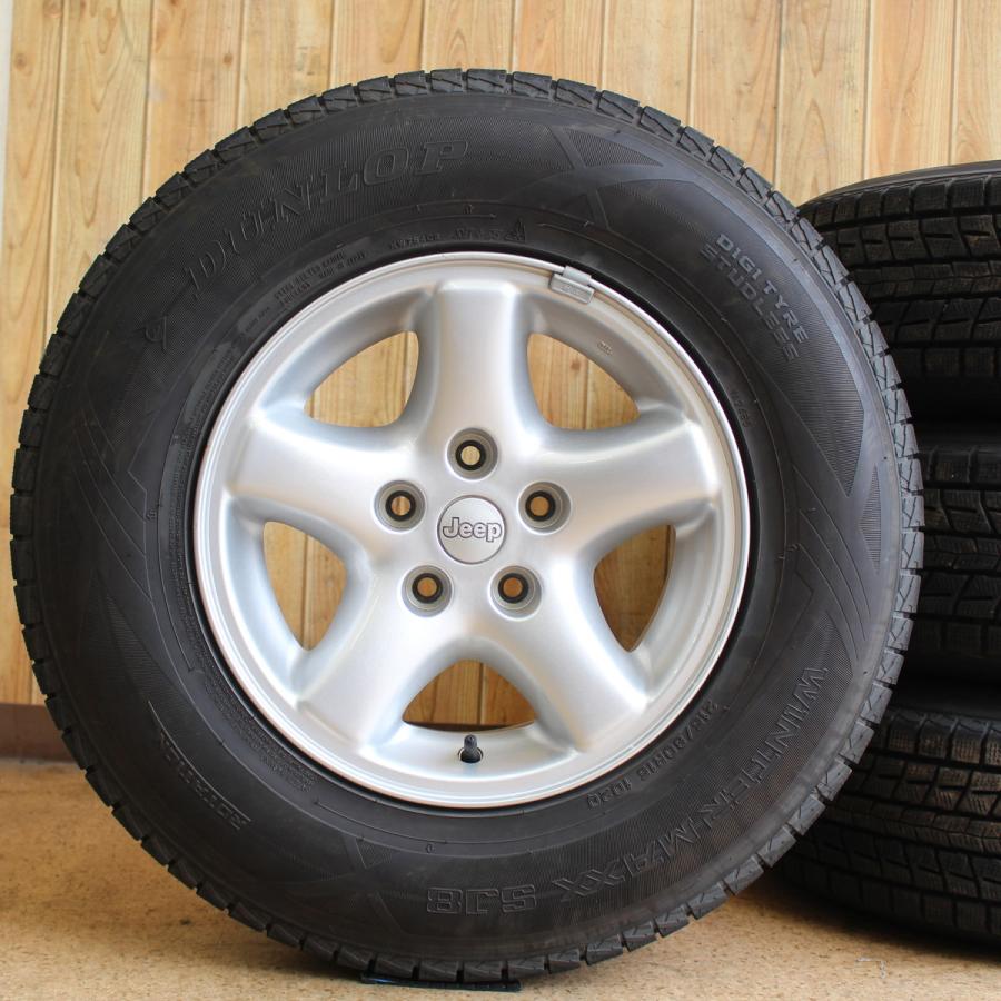 ジープ JEEP 純正 15インチ 7J+31.75 PCD114.3 ダンロップ ウィンター 