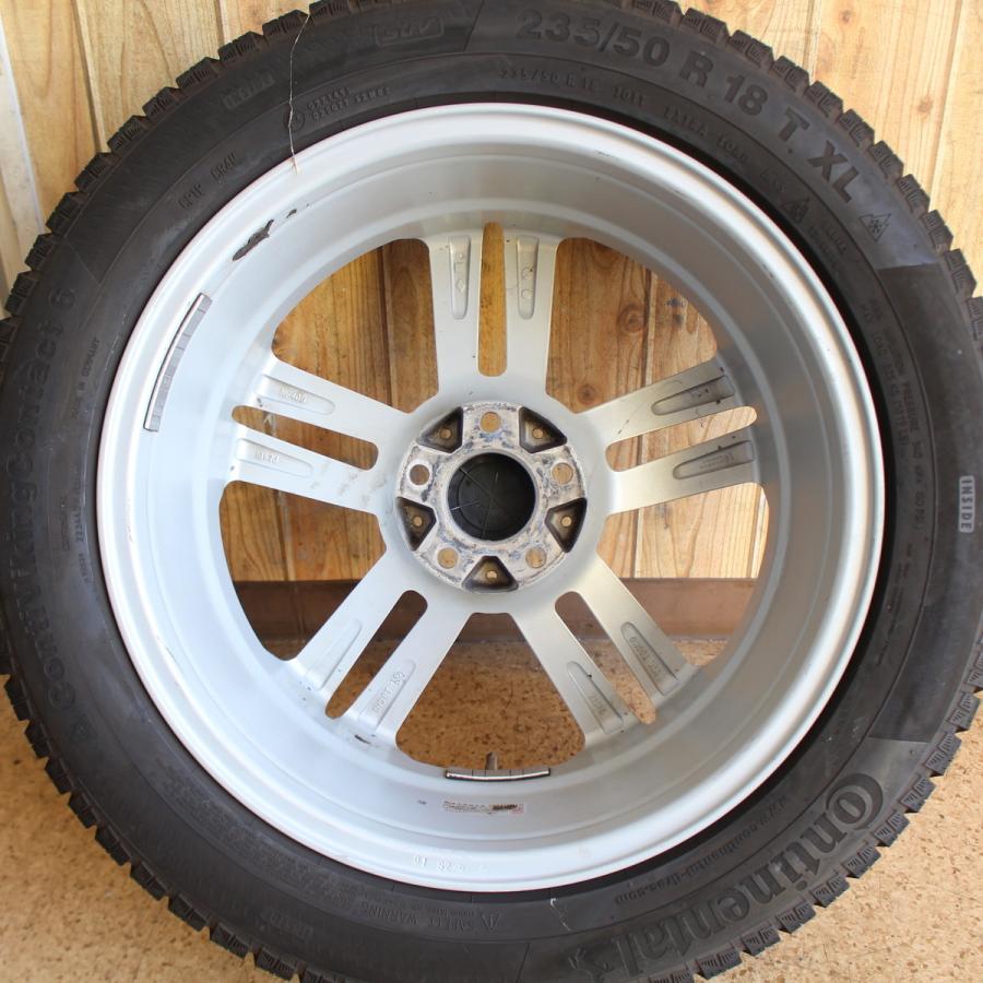 【Continental ContiVikingContact6 235/40R18】スタッドレス【AGA ベンツ純正風ホイール 18インチ 8J5HPCD112+46】　(VTM568)クレジットカード QRコード決済可能 Continental ContiVikingContact6 235/40R18】スタッドレス【AGA