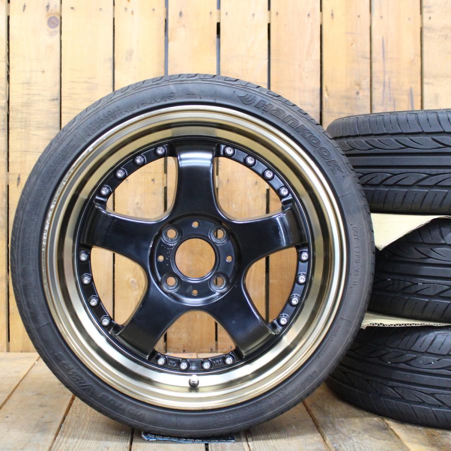 レアマイスター◇マットブラックカラー!!5J 15インチ IS45 PCD100-4H