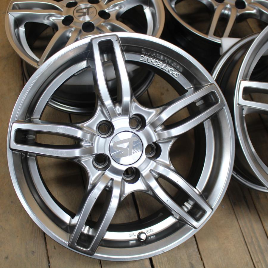 スポーツテクニック 15インチ 6J+29 PCD100 M14対応 VW ゴルフ 