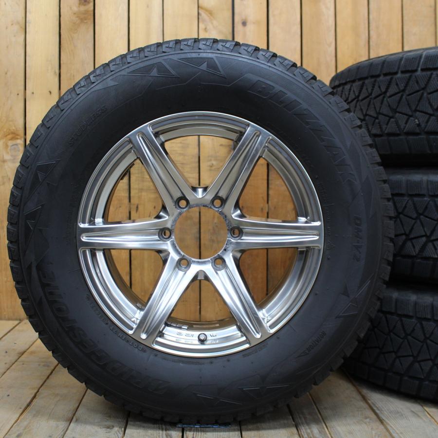 プラド 17インチ ホイールセット ブリヂストンDM-V2 スタッドレスタイヤ