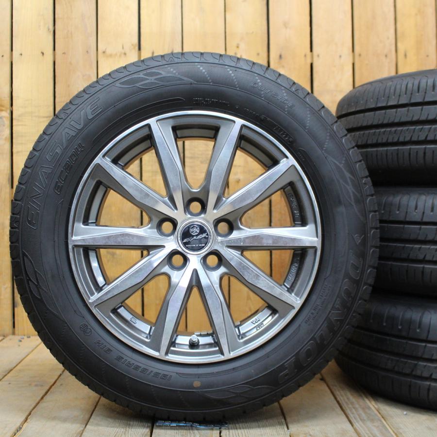 トヨタ純正15インチアルミ　５穴　PCD100　+45　GOODYEARスタッドレス195/65R/15　ウィッシュ、アリオン等に トヨタ純正15インチアルミ 5穴 PCD100 +45 GOODYEARスタッドレス195