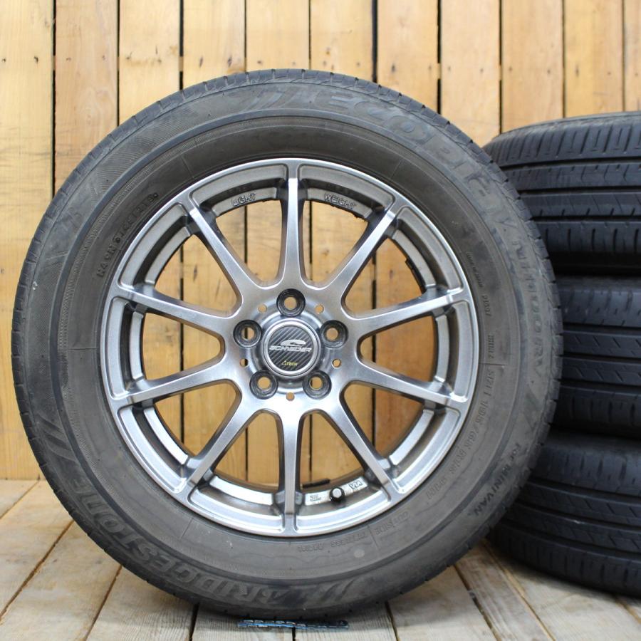 車 プリウス 15インチ タイヤホイールセット ブリヂストン エコピア