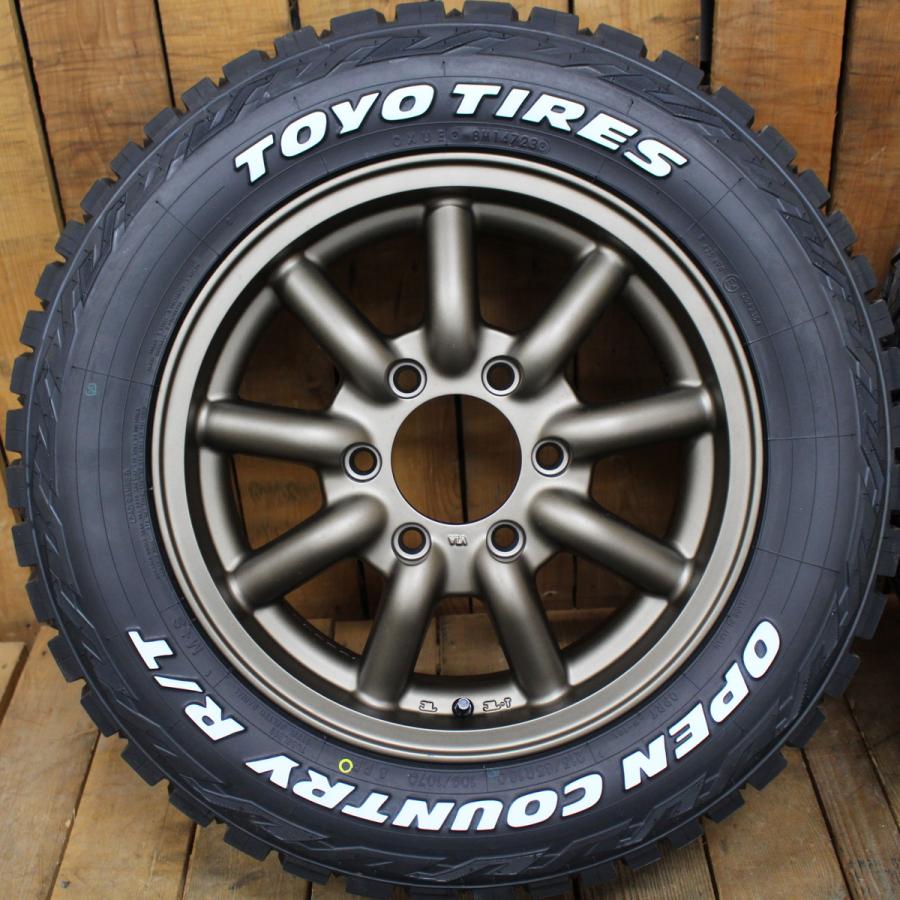 200系 ハイエース 車検対応 ファブレス BARONE MC-9 16in TOYO オープンカントリーRT 215/65R16 ホワイトレター タイヤ 4本SET｜oldgear-chiba｜03