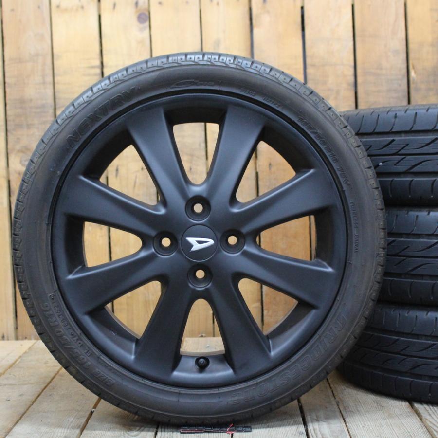 ダイハツ ムーヴ純正 16インチ 165/50R16 バリ山タイヤ付き 4本 ムーヴ ダイハツ ムーヴカスタム 純正 16インチ ブラックペイント 4.5J