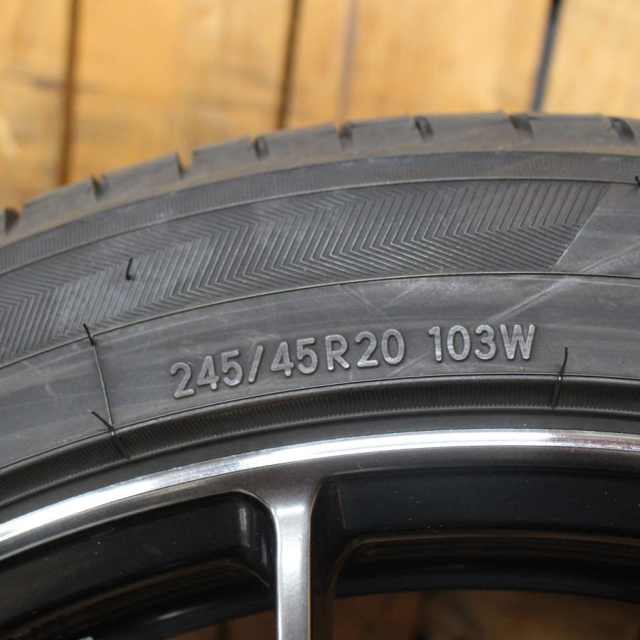 20インチホイールタイヤ付き4本セット　RAV4 ハリアー　NX WEDS ハリアー RAV4 レクサスNX RX等 20インチ weds クレンツェ