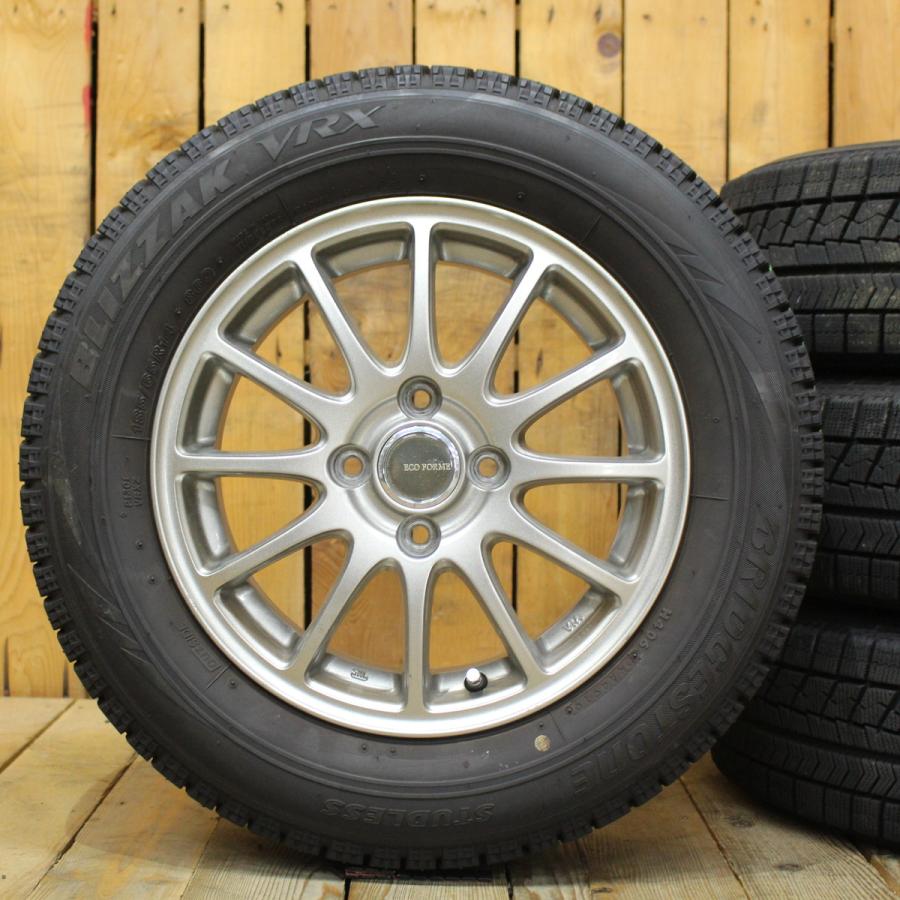 9月16日迄スタッドレスホイールセット4本 14インチ バリ山 モビリオ