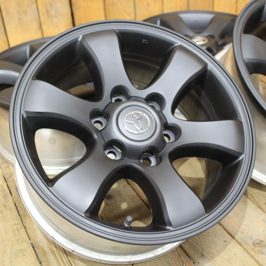 トヨタ（TOYOTA） 120系 プラド 純正 17インチ マットブラック 再塗装