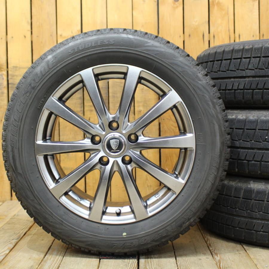 215/60R17 スタッドレス　バリ山　ホイール付き　美品 215/60R17バリ山スタッドレスタイヤ付きホイール4本 CHR、アルファード