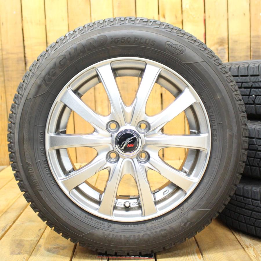 パッソ bB アクア フィット デミオなど 165/70R14 バリ山タイヤ付き
