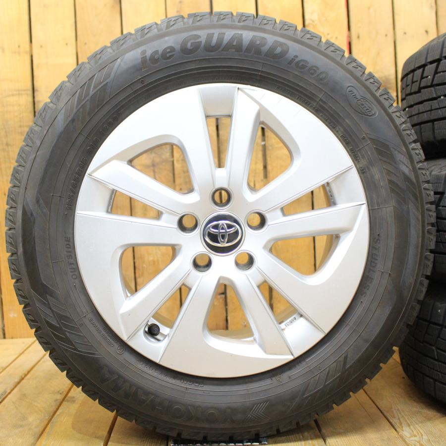 送料込！ プリウス 50 純正アルミスタッドレス セット 195/65R15 冬タイヤ50系 プリウス 純正 アルミホイール 30/50系 プリウス 純正
