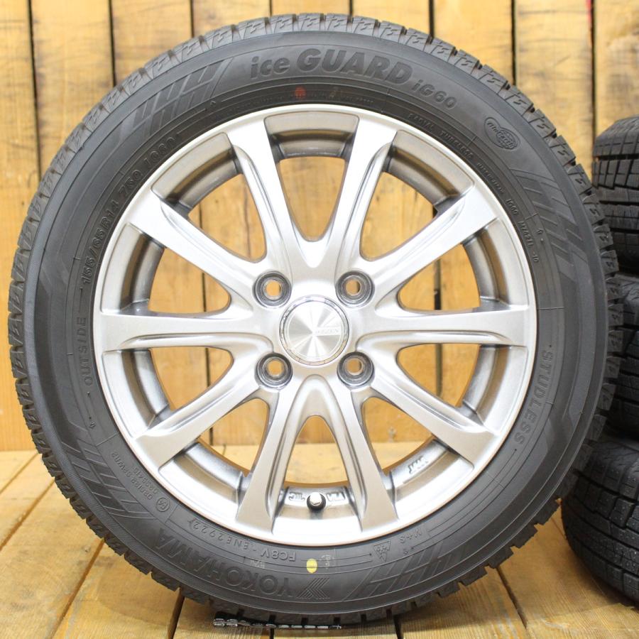 GRASS & ヨコハマ アイスガード iG60 155/65R14 4本セット 21年製 N-BOX N-ONE N-WGN ウェイク タント ミラ ムーヴ キャンバス ワゴンR 等 GRASS & ヨコハマ アイスガード iG60 155/65R14 4本セット 21年製 N-BOX