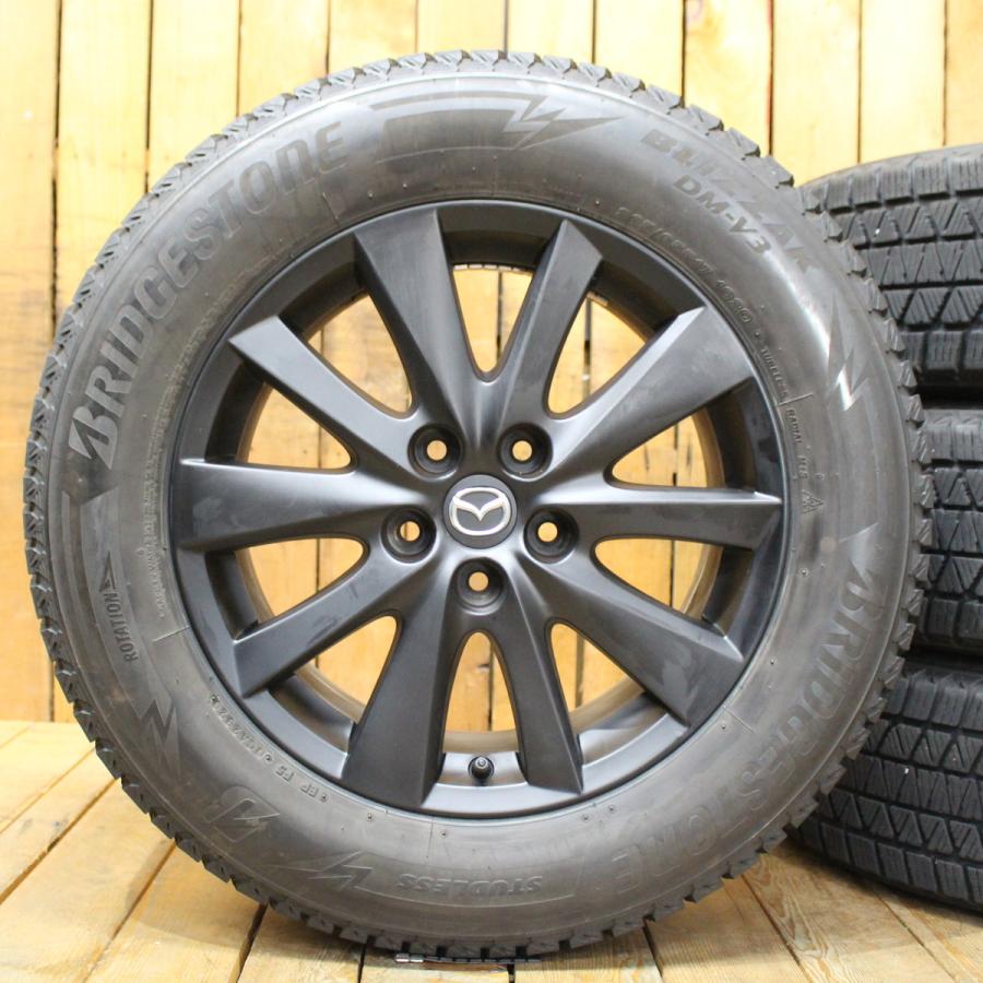 ブリヂストン DM-V3 225/65R17 マツダ純正アルミ4本セット ブリザック DM-V3 225/65R17 MID WHEELS スタッグ 17×7.0 114/5 +48 17