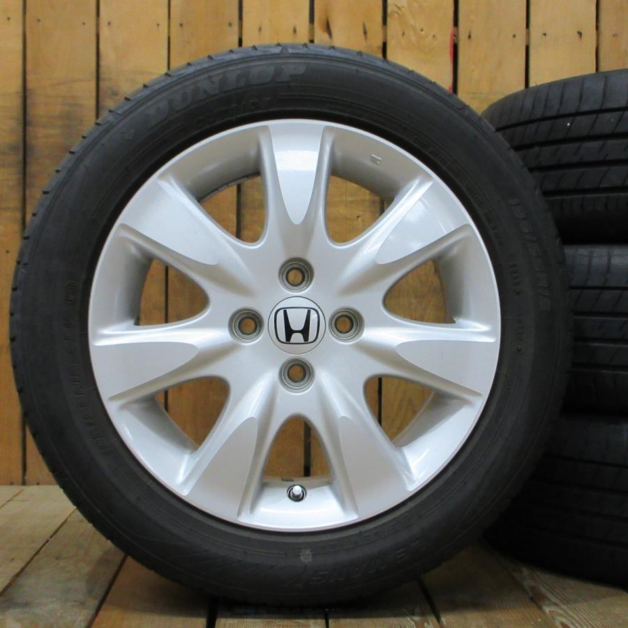 フィット HONDA ホンダ 純正 15インチ 6J+50 ダンロップ ルマンV 195