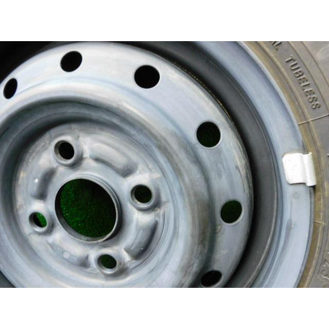 中古 ホイールタイヤ 4本 145/80R12 2023年製 9.9分山 新車外し 