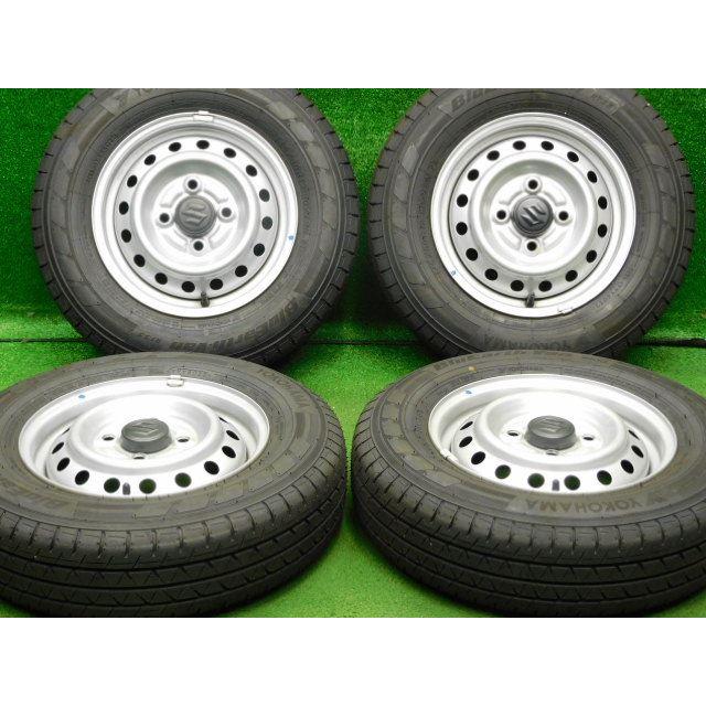 新車外しYOKOHAMA 145/80R12 タイヤ・ホイールセット 4本 新車外しYOKOHAMA 145/80R12 タイヤ・ホイールセット 4本 タイヤ