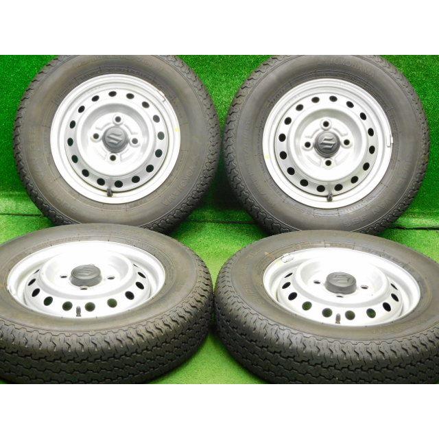 溝あり スタッドレス 145R12 6PR ホンダ純正ホイール 145R12 6PRスタッドレス9分山+ホンダ純正アルミ