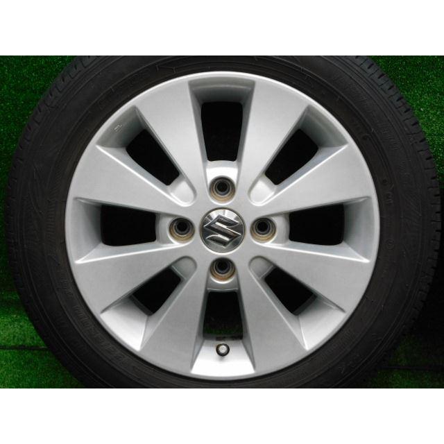 中古 ホイールタイヤ 4本 155/65R14 2019年製 8分山 スズキ ワゴンR  