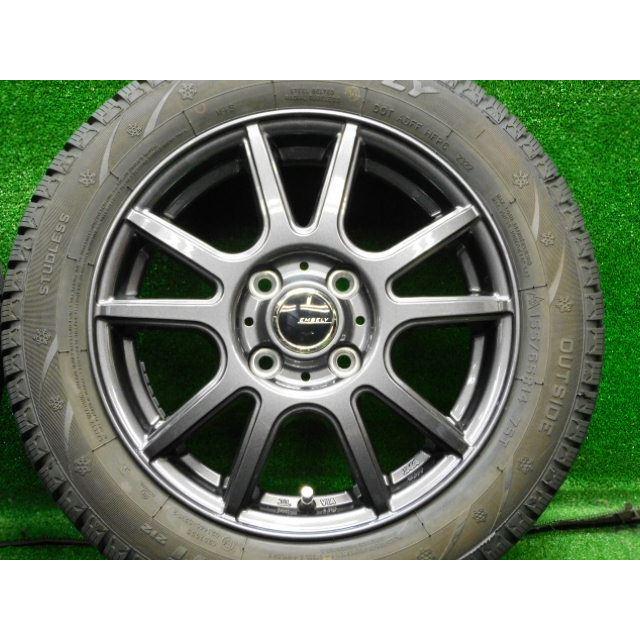 中古 ホイールタイヤ 4本 155/65R14 2022年製 8分山 エンベリー  