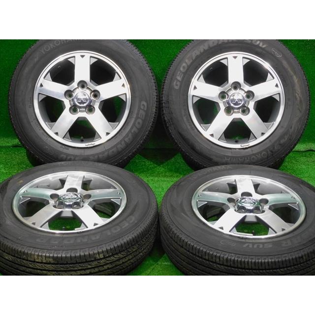 中古ホイールタイヤ 4本 175/80R15 ミツビシ パジェロミニ 純正
