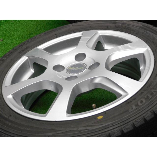中古 ホイールタイヤ 4本 165/65R15 2016年製 7分山 MAK ヴィンチー 