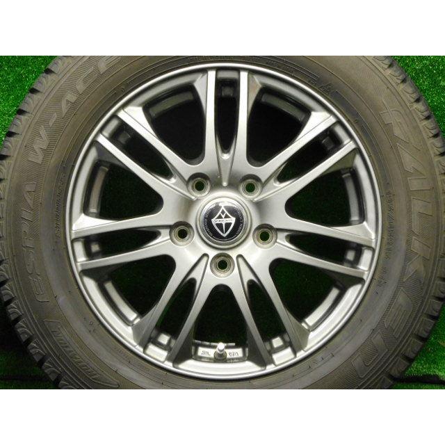 中古 ホイールタイヤ 4本 195/65R15 2019年製 8分山 ヴェルヴァ ZS 