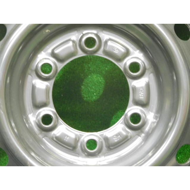 中古 ホイールタイヤ 4本 195/80R15 2025年製 9.9分山 トヨタ 新車外し 200系 ハイエース 純正 ラジアル タイヤ 新車外し ダンロップ SP175Nの画像