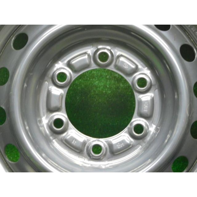 中古 ホイールタイヤ 4本 195/80R15 2025年製 9.9分山 トヨタ 新車外し 200系 ハイエース 純正 ラジアル タイヤ 新車外し ブリヂストンエコピア RD613の画像