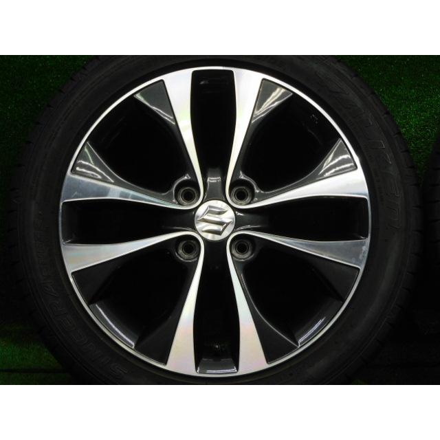 中古 ホイールタイヤ 4本 165/55R15 2016年製 6分山 スズキ ワゴンR 純正 ラジアル タイヤ ファルケン シンセラ SN832_1