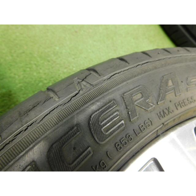 中古 ホイールタイヤ 4本 165/55R15 2016年製 6分山 スズキ ワゴンR 純正 ラジアル タイヤ ファルケン シンセラ SN832_9